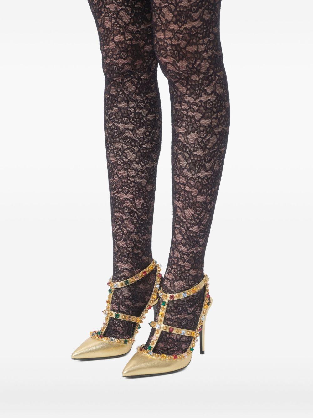 100mm Rockstud Décolleté pumps - 7