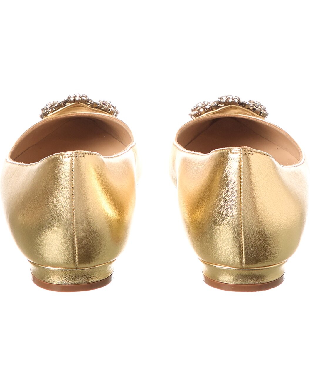 Manolo Blahnik Hangisi Leather Flat (Authentic Pre-Loved) - 3