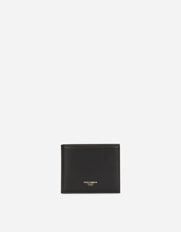 Plain calfskin bifold wallet - 1