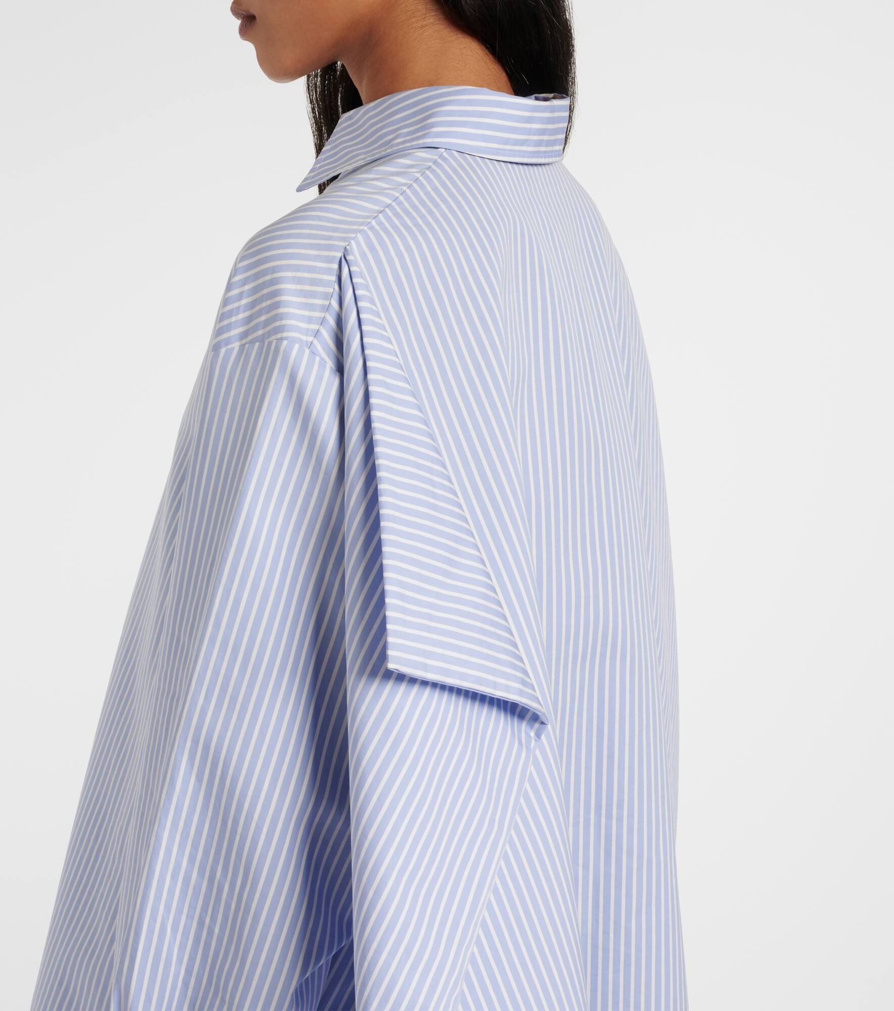 Isla striped cotton and silk shirt - 6