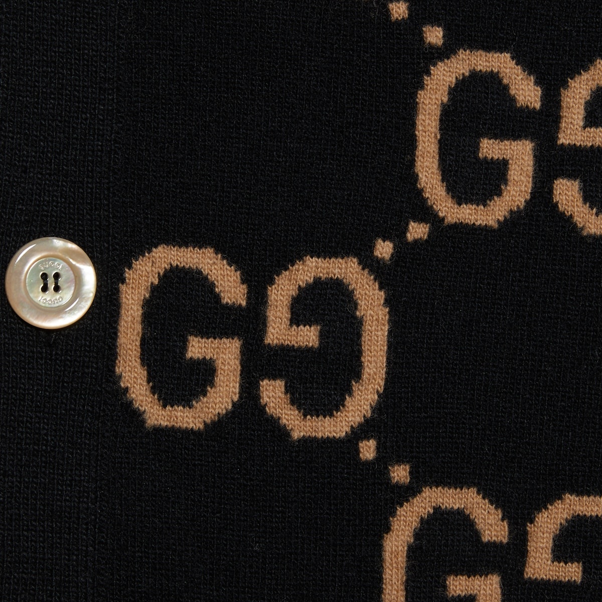 GG wool jacquard cardigan - 4