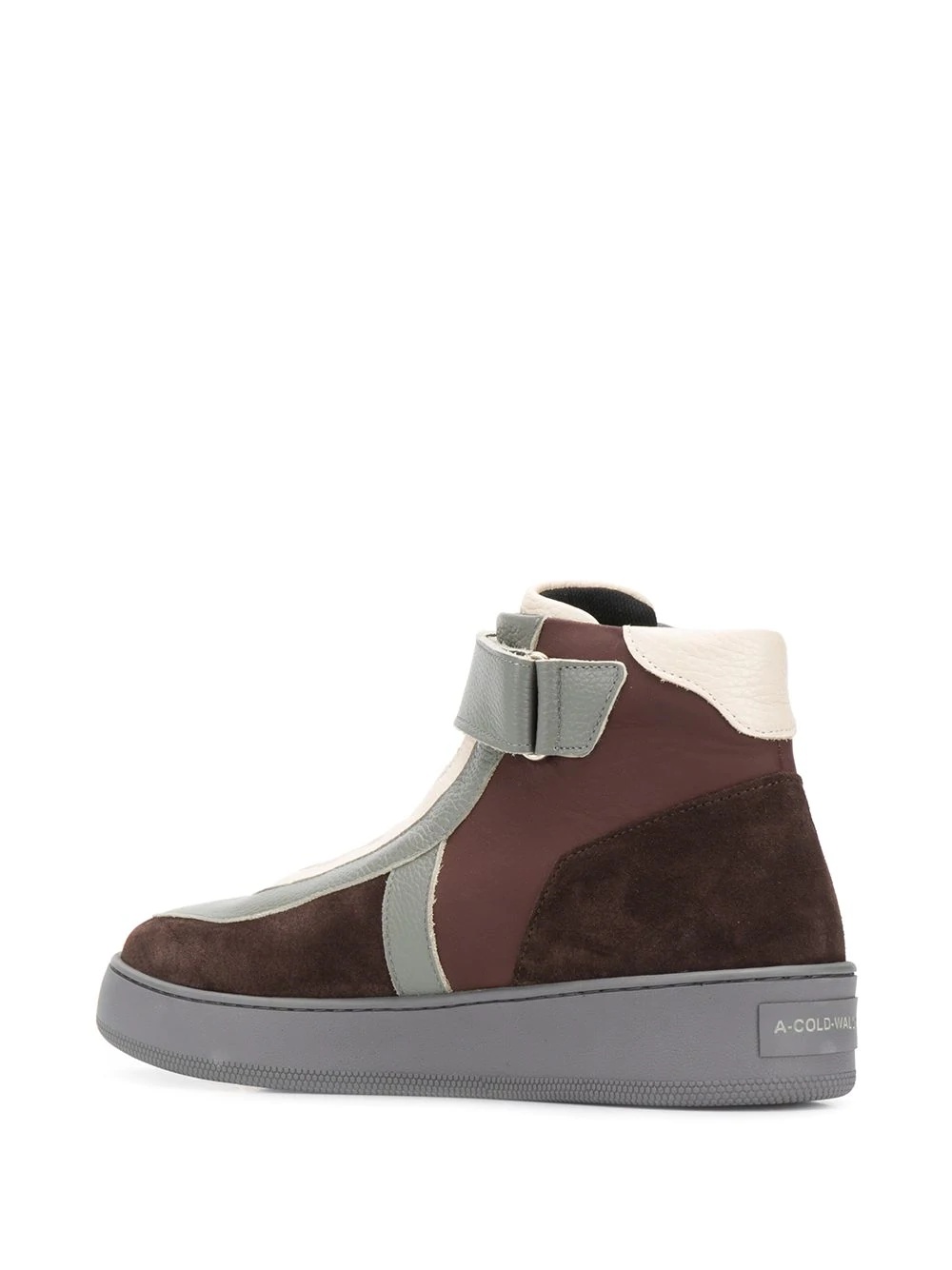 logo printed high top sneakers - 3