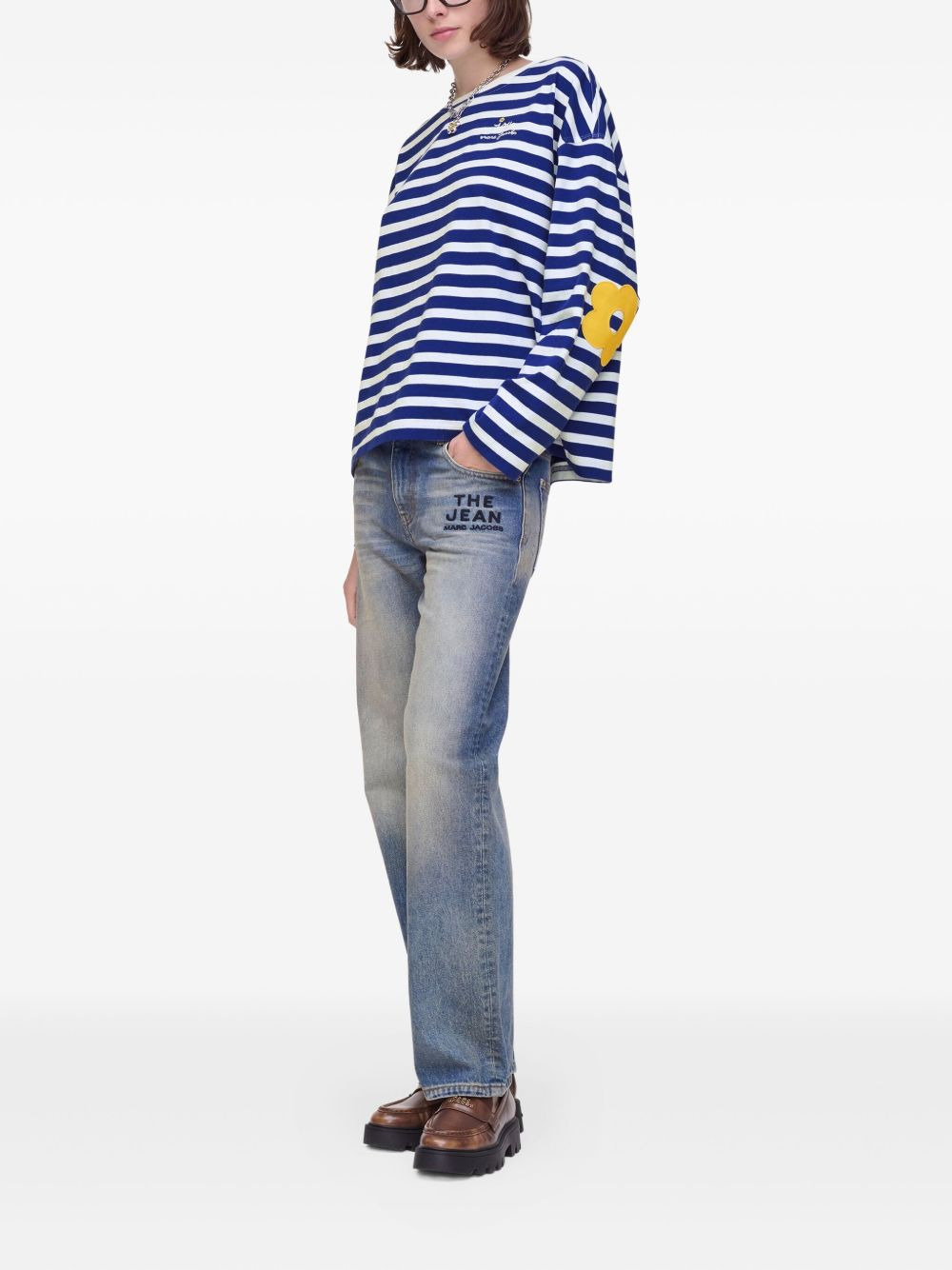 striped flower-patch top - 2