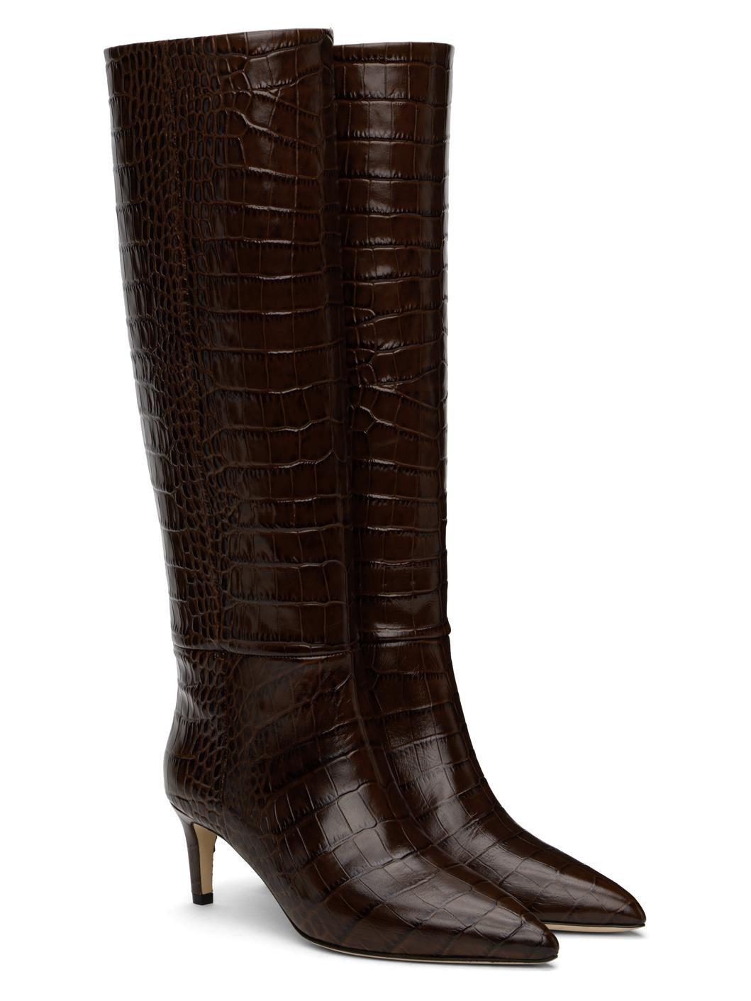Brown Stiletto 60 Tall Boots - 4