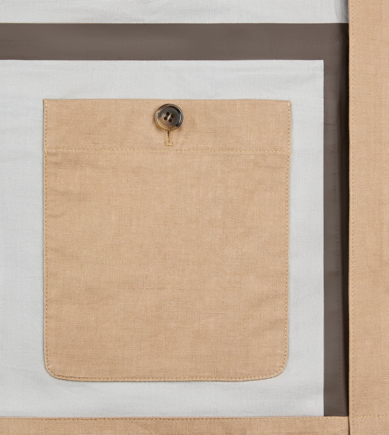 FIELD JACKET IN LINEN - BEIGE 9