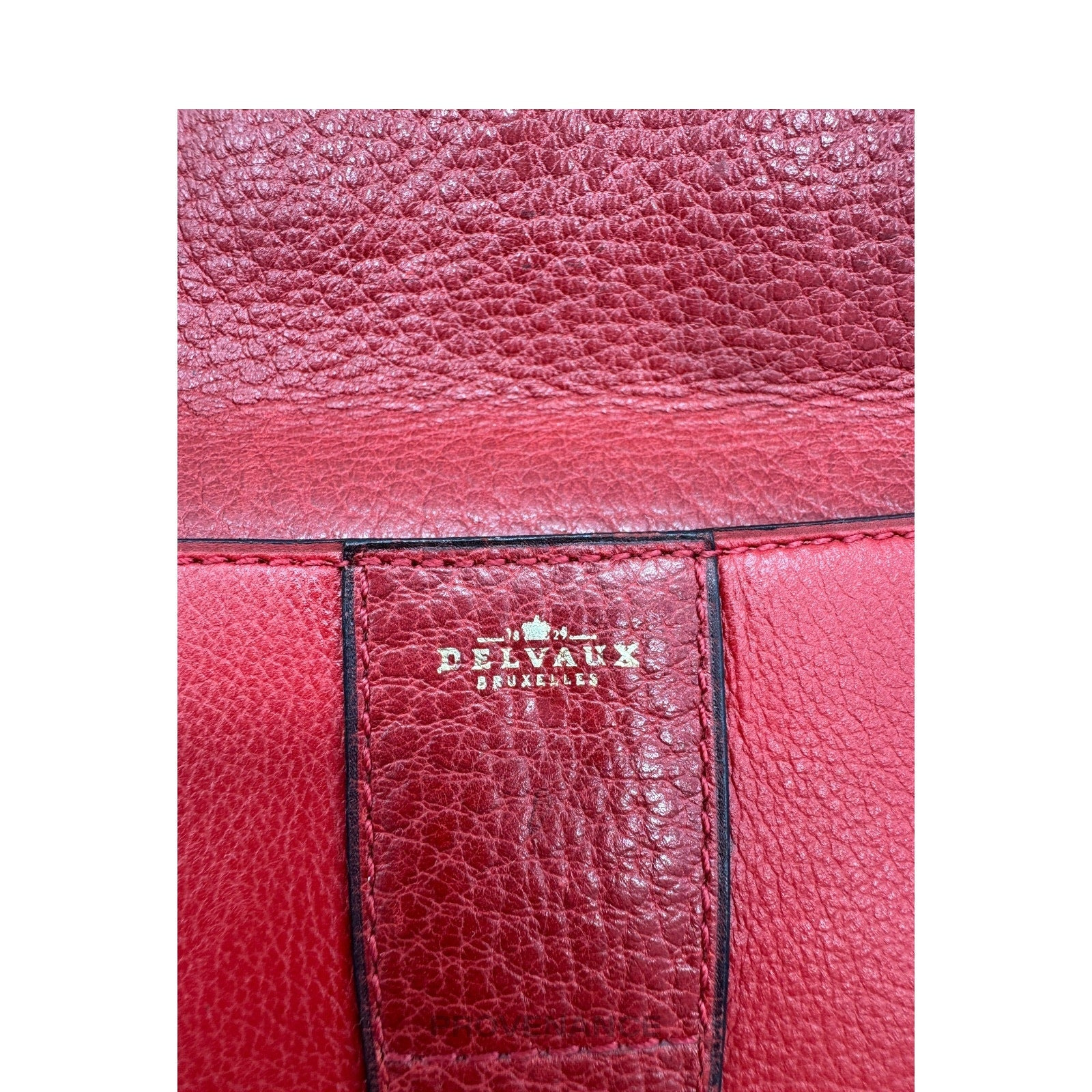 Delvaux - Delvaux DD Clutch Bag - Red Calfskin Leather - 7