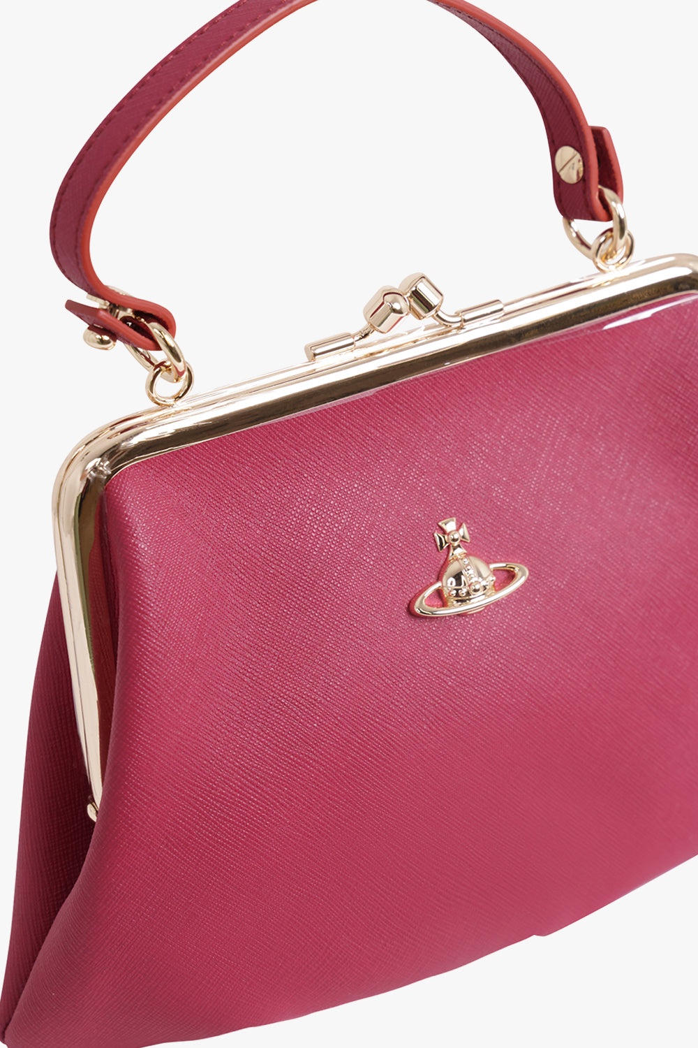 GRANNY SAFFIANO FRAME PURSE | CANDY PINK - 4