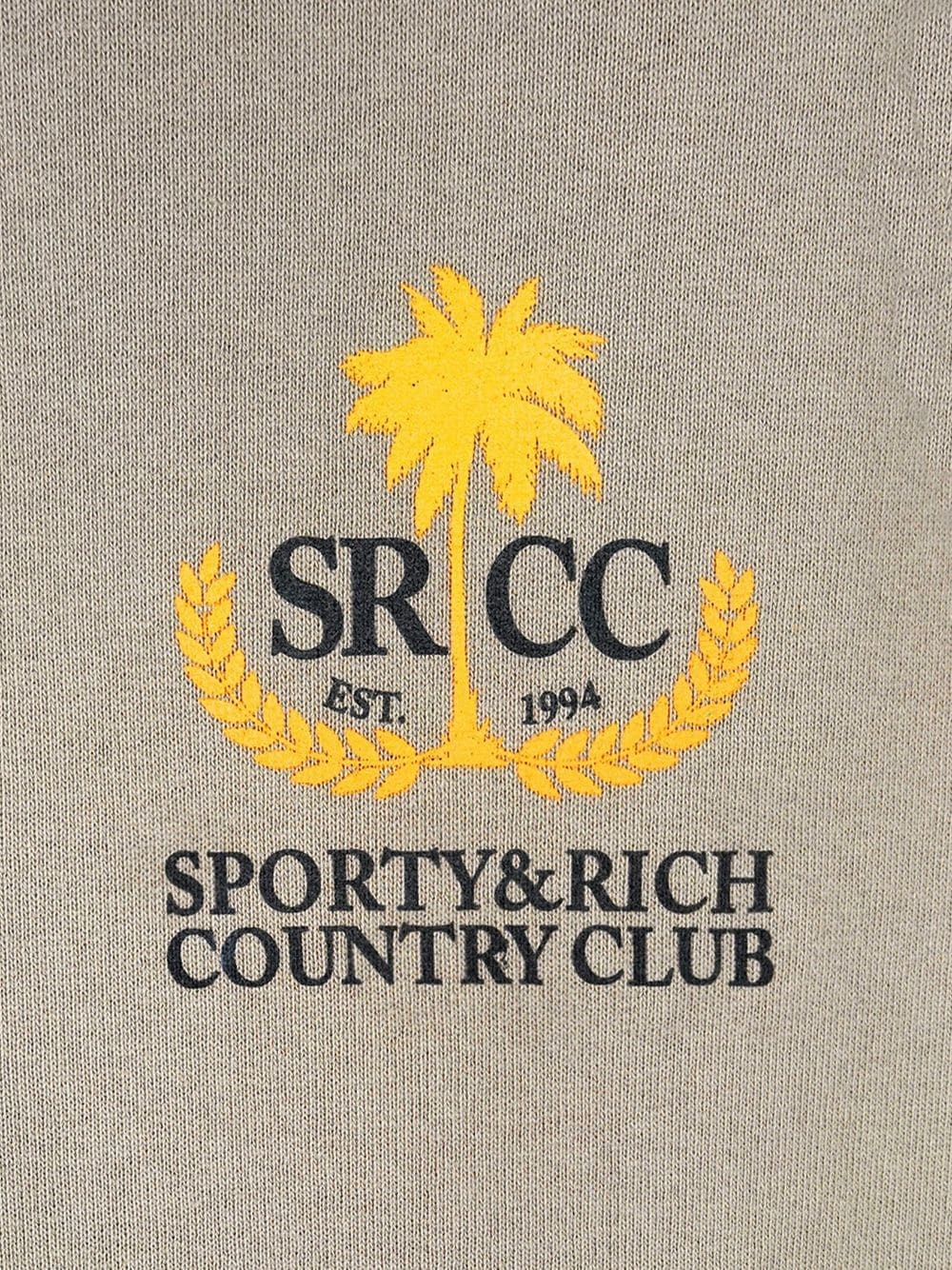 Country Club logo-print hoodie - 3