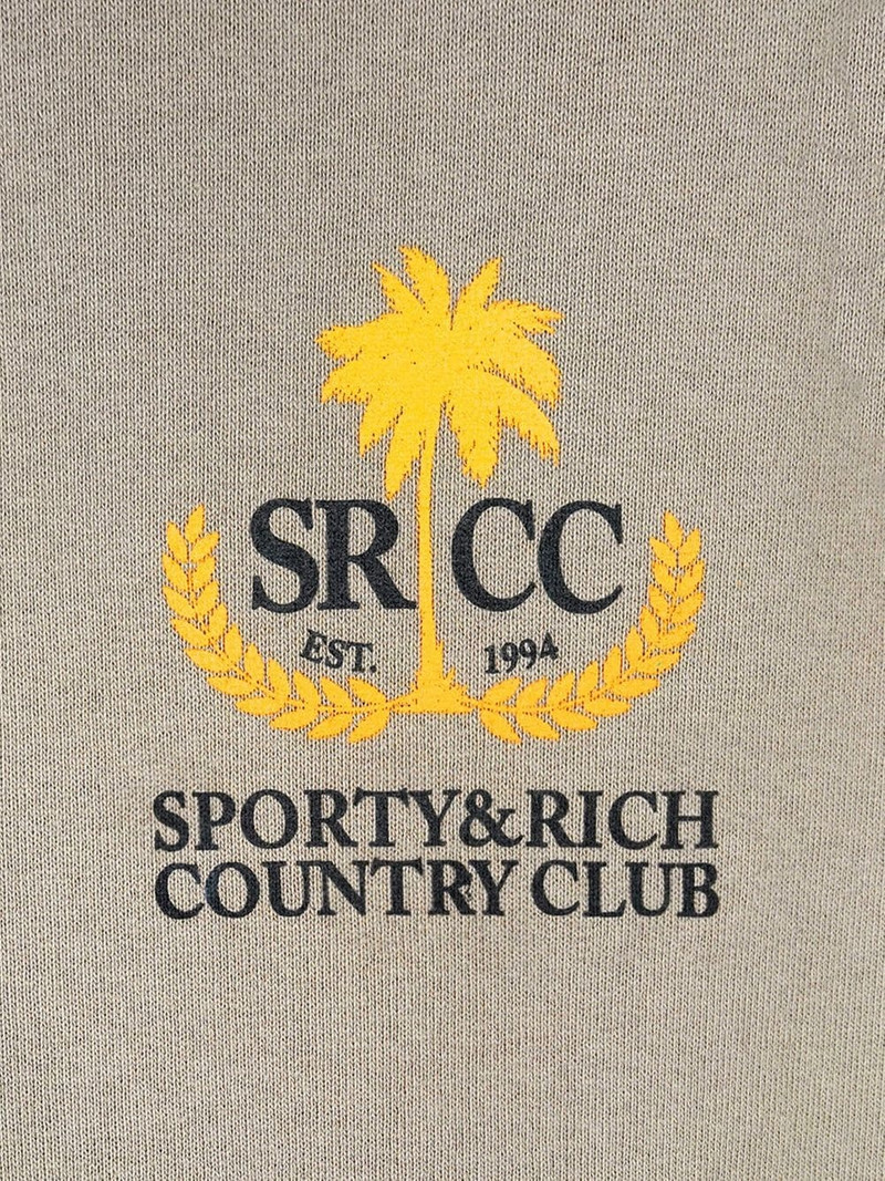 Sporty & Rich Country Club logo-print hoodie outlook