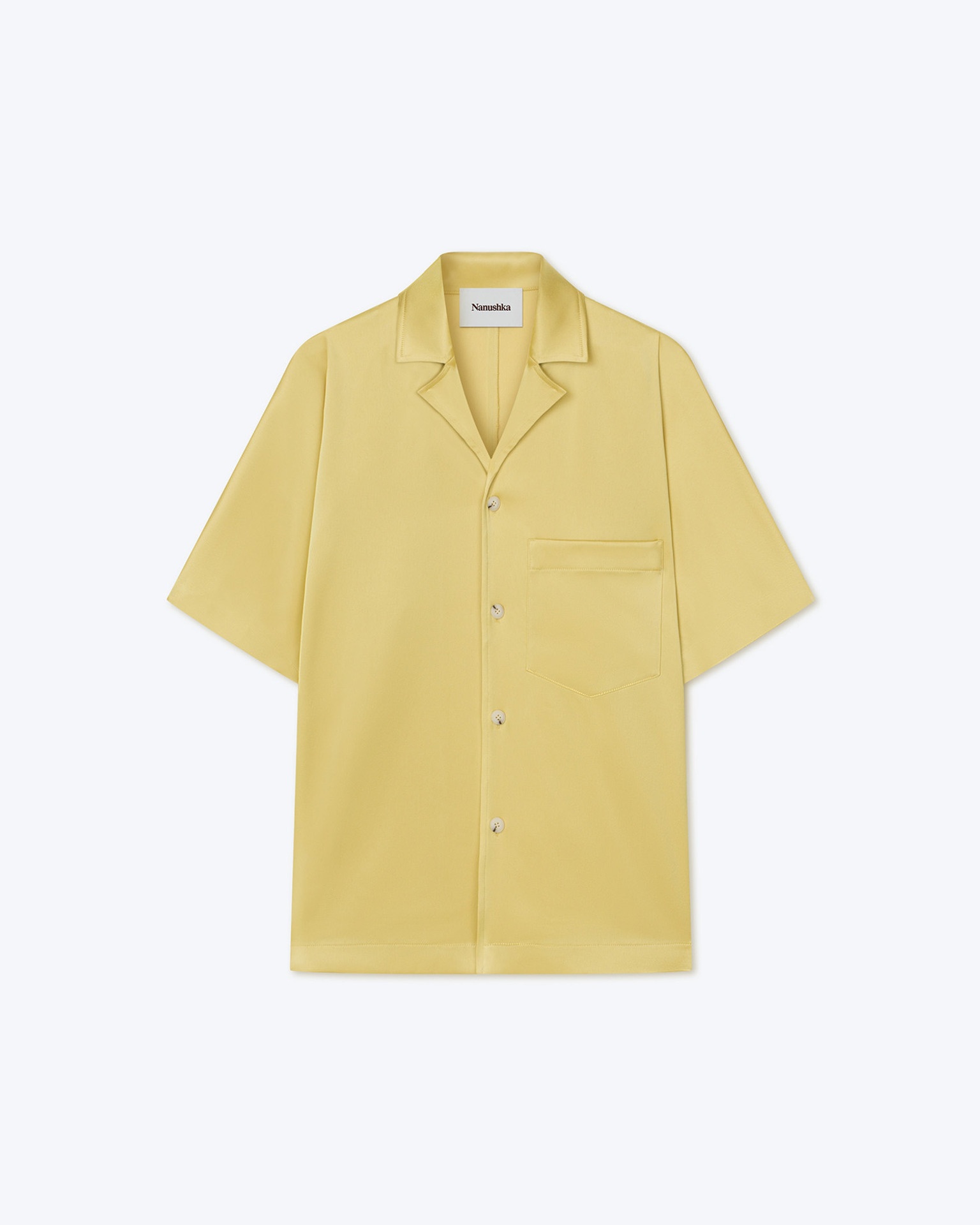 YUKI - Slip satin shirt - Yellow - 5