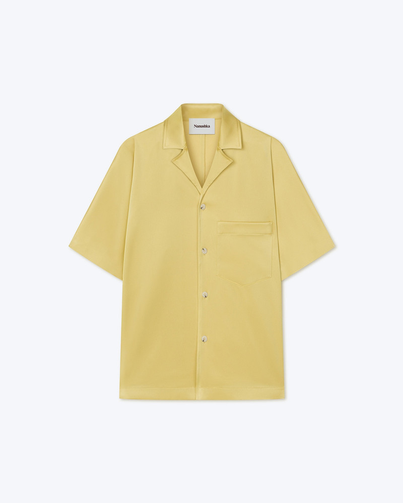 YUKI - Slip satin shirt - Yellow 5