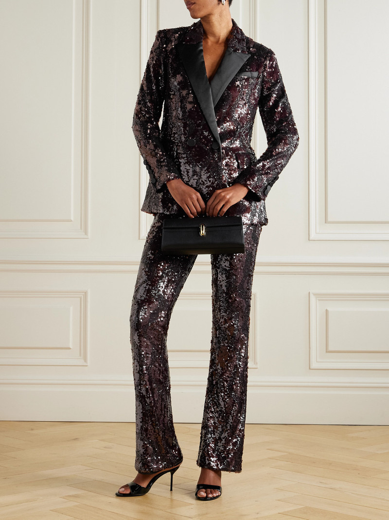 VERONICA BEARD Sevyn Sequined Satin Jacket outlook