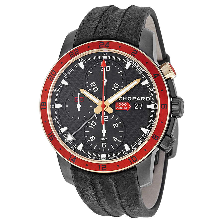 Pre-owned Chopard Mille Miglia Zagato Chronograph Tachymeter Black Dial Men's Watch 168550-6001 - 1