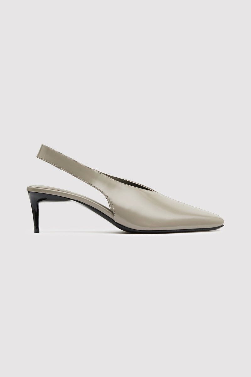 Square Toe Sling Back Heel - Slate 1