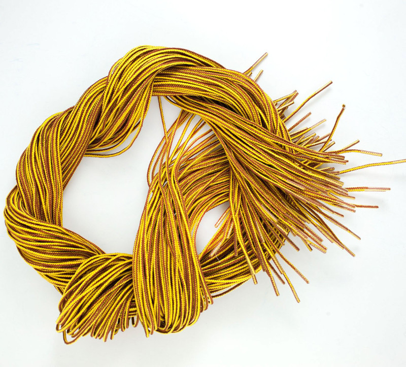 Iron Heart Wesco-NL Wesco® Nylon Laces - Yellow/Brown outlook