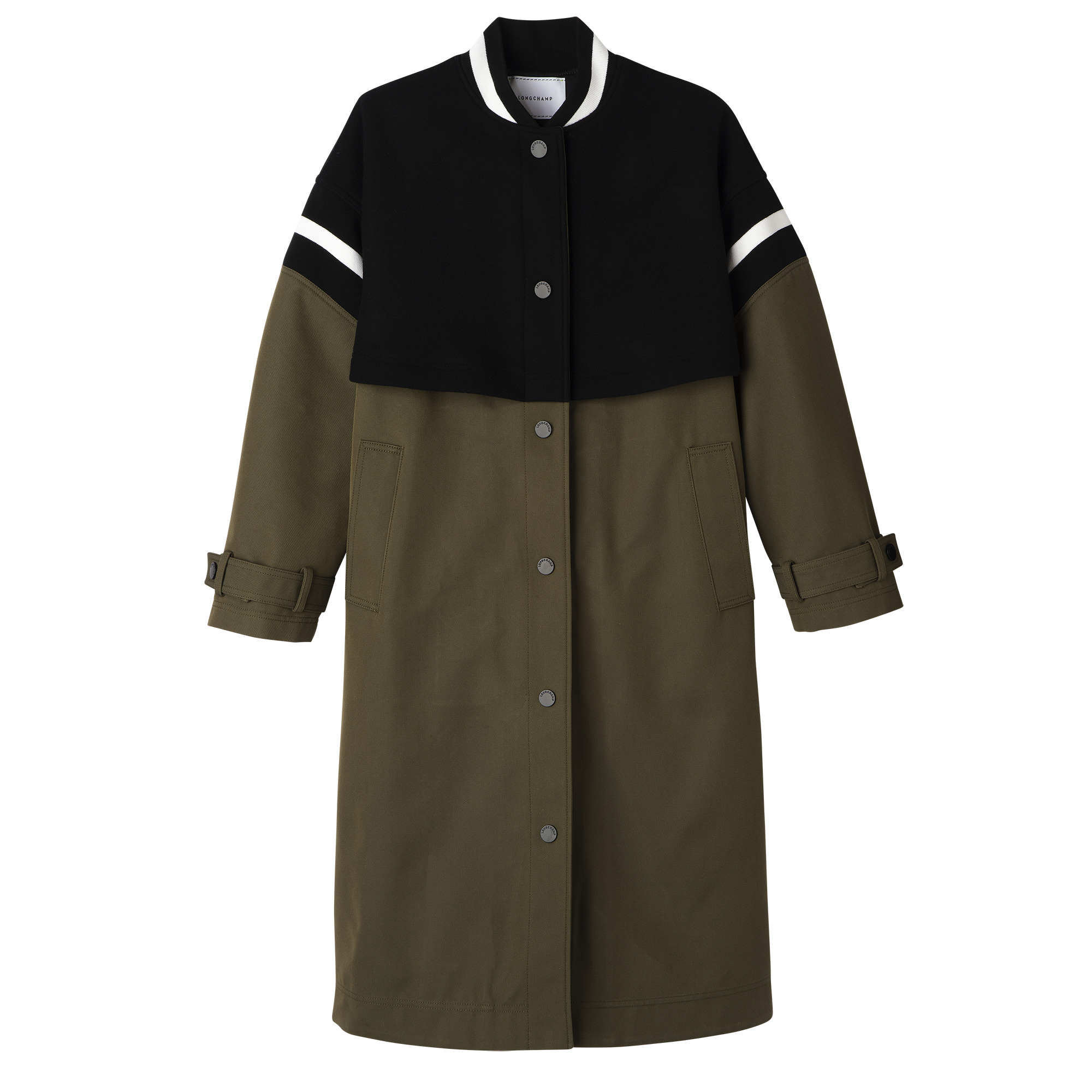 Teddy spirit trench Khaki - Gabardine and wool - 1