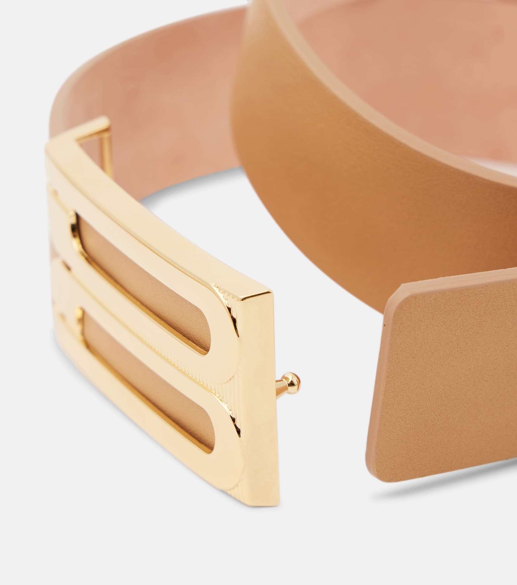 Jumbo Frame leather belt - 3