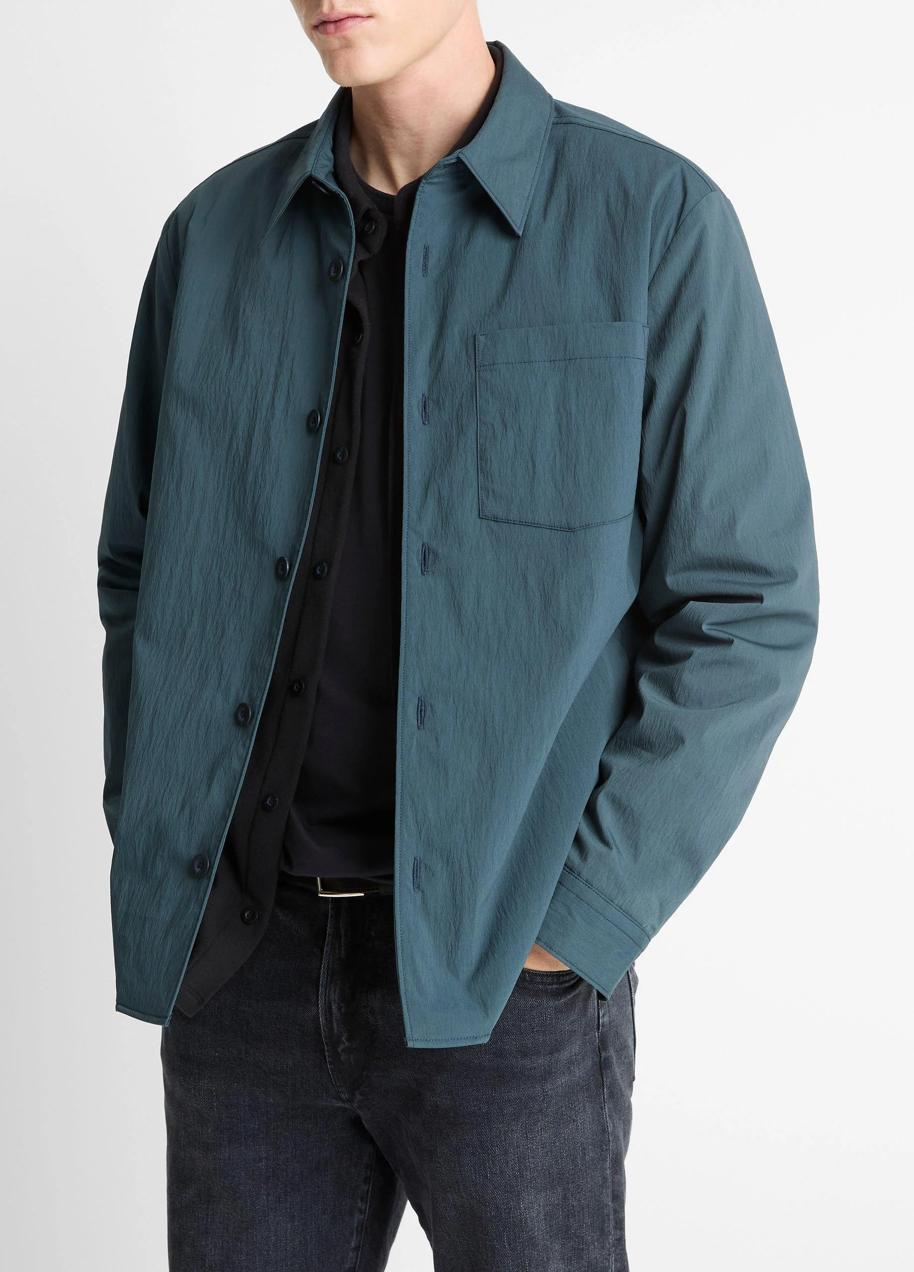 Insulated Tech-Cotton Shirt Jacket - 1
