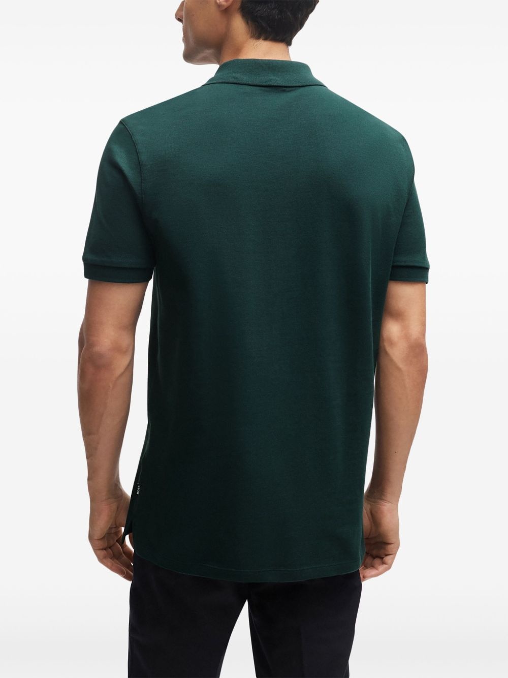 logo-embroidered polo shirt - 4