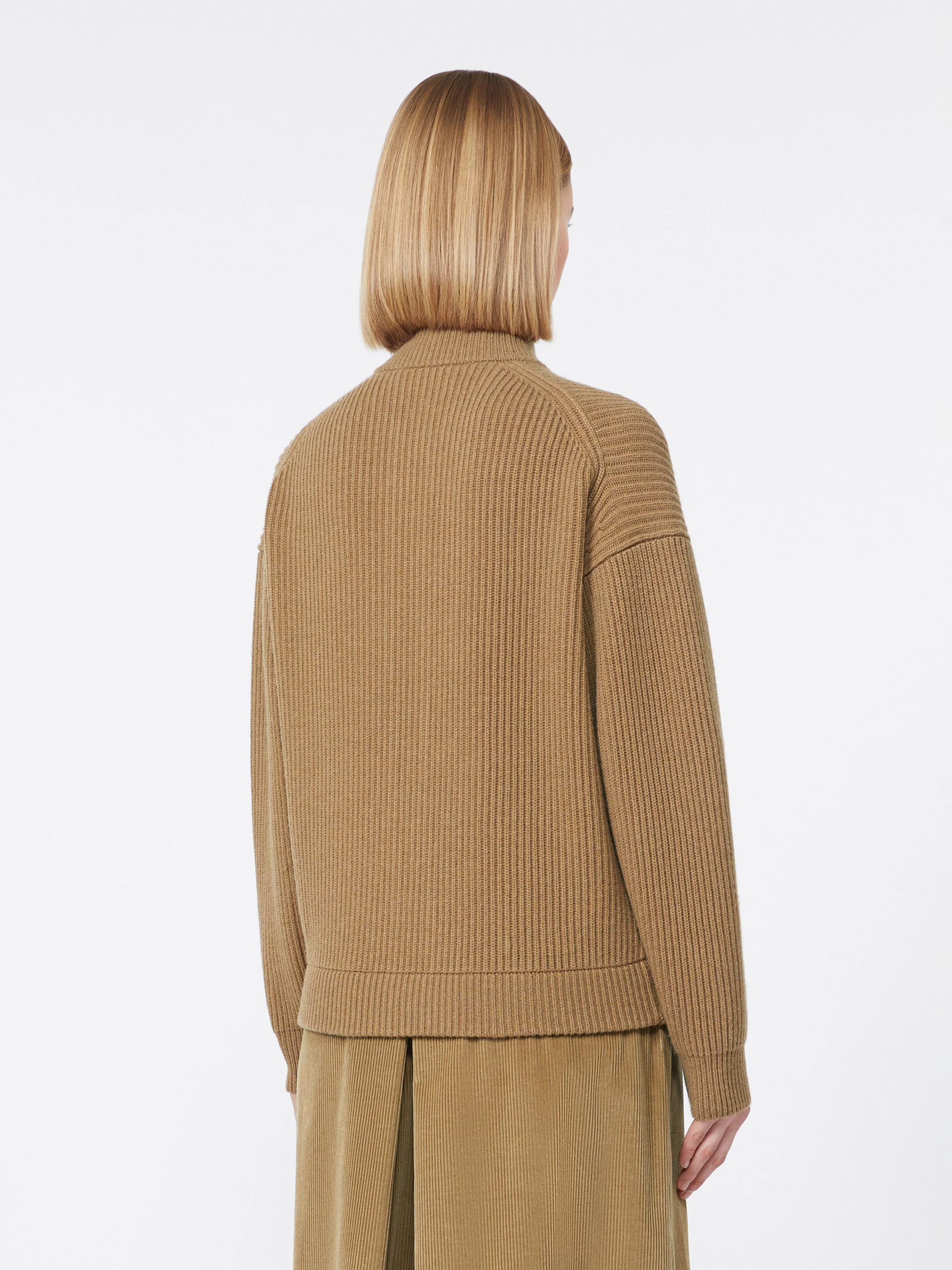 ARTUR Rib-knit wool and cashmere bomber jacket - 4