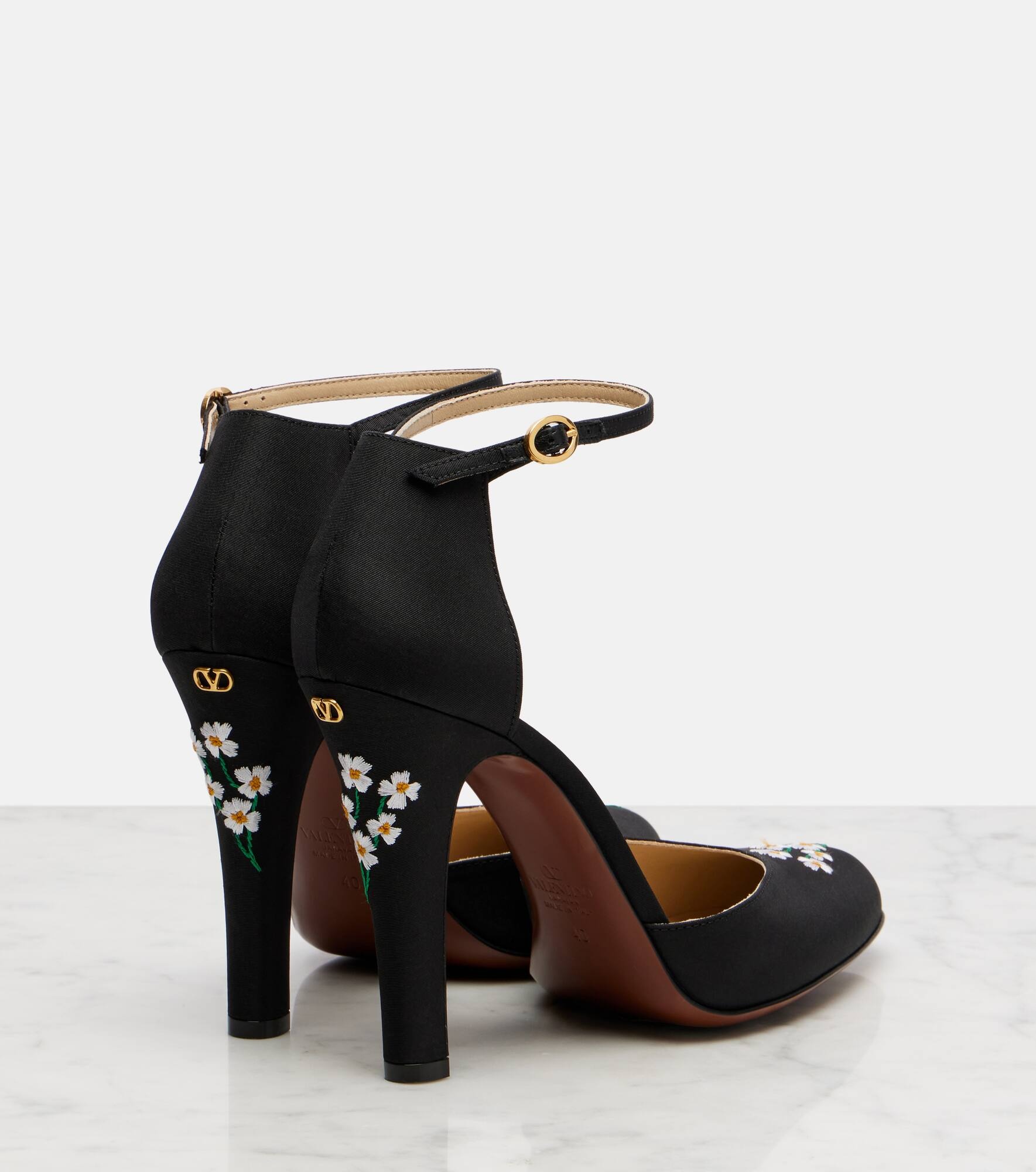 Hi Dolly 105 embroidered satin pumps - 2