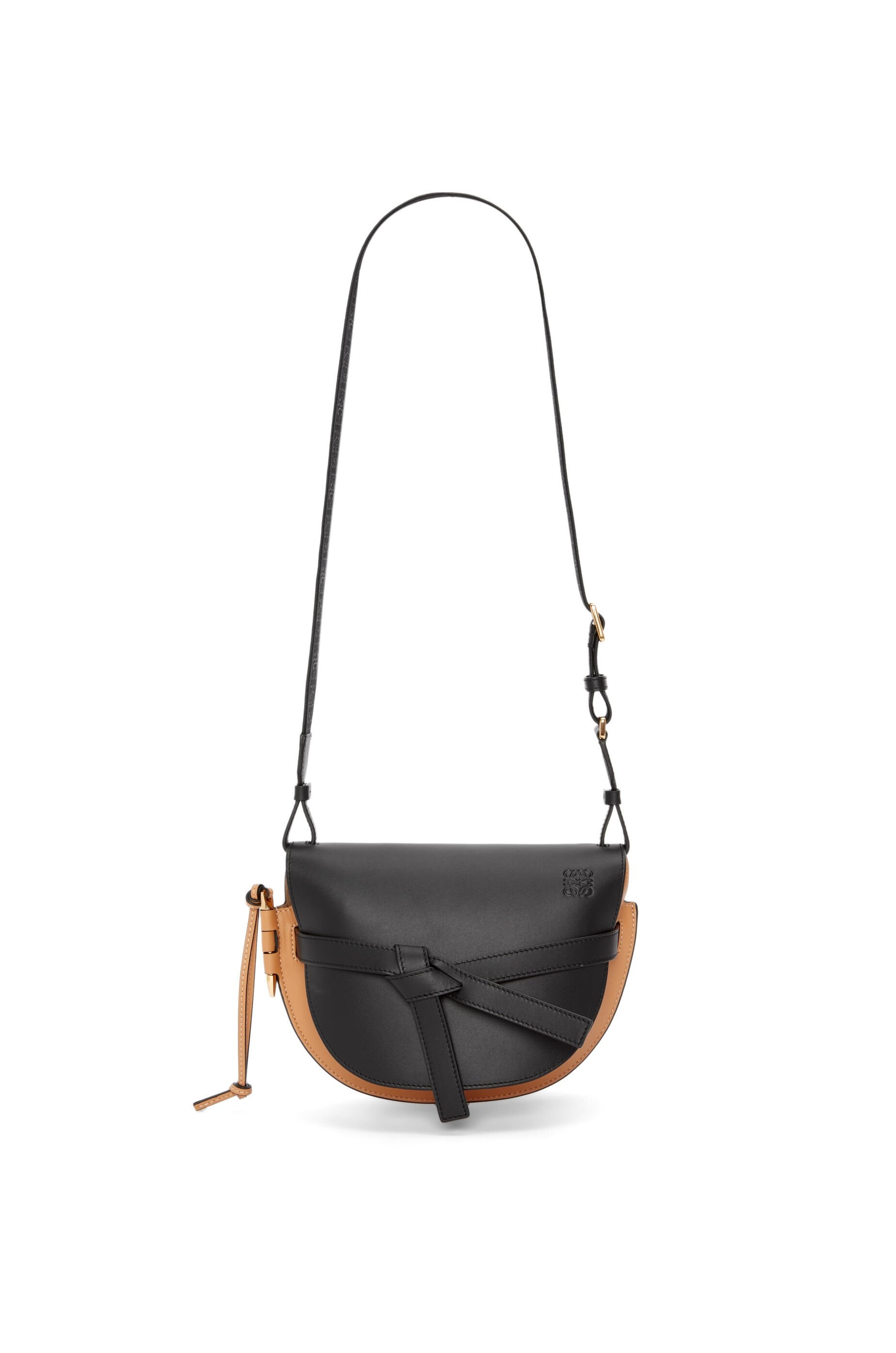 Small Gate bag in soft calfskin and jacquard - 5