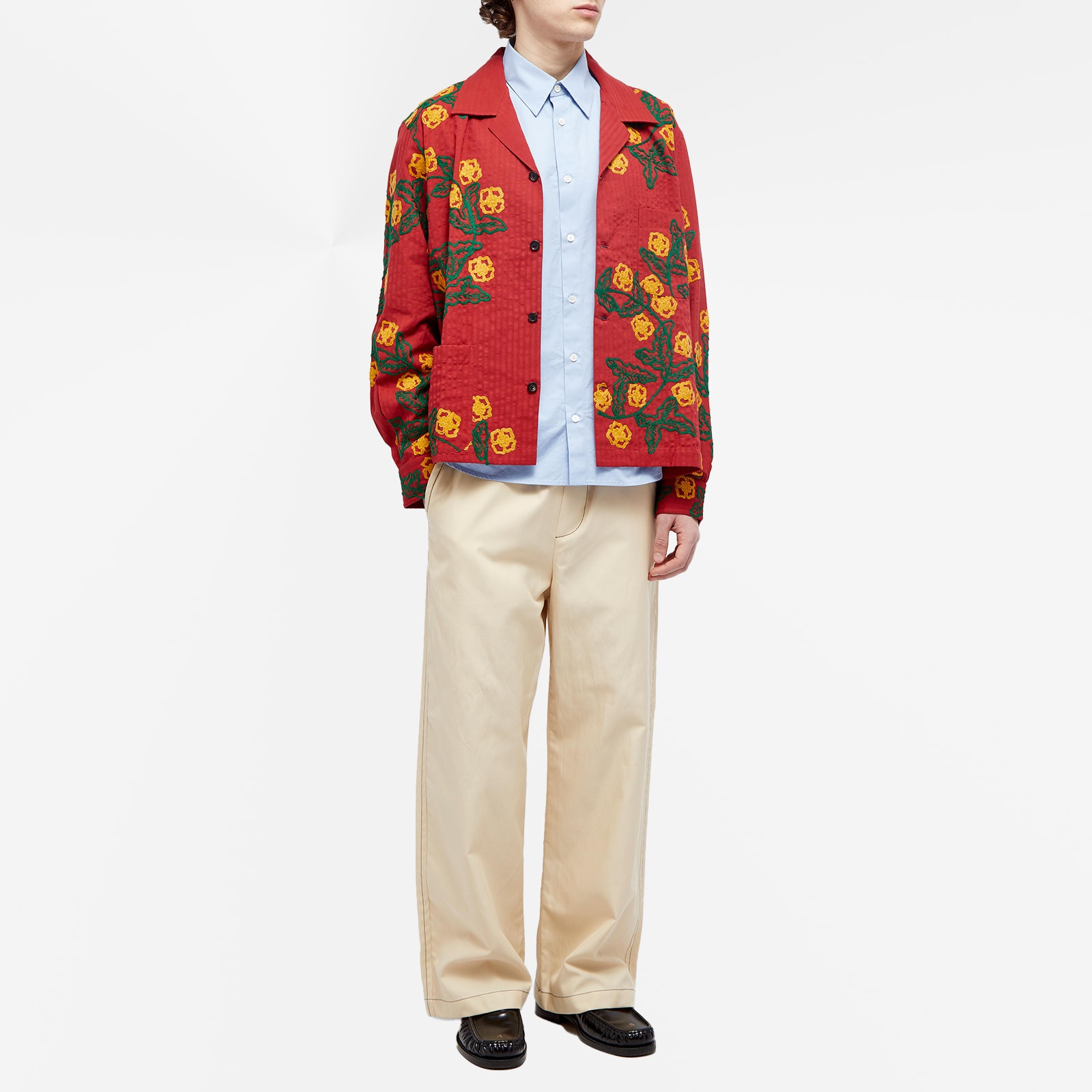 BODE BODE Marigold Wreath Shirt Jacket endclothing REVERSIBLE