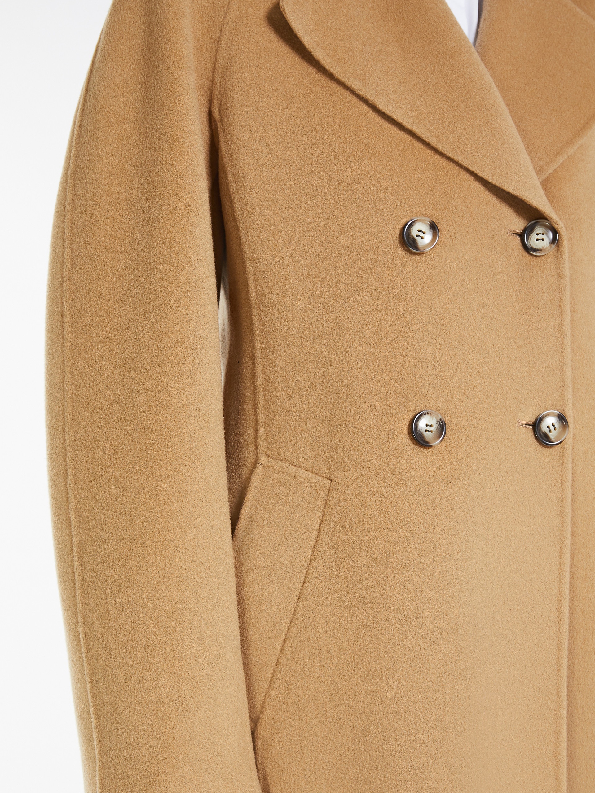 UMANO Short, cashmere blend wrap coat - 5