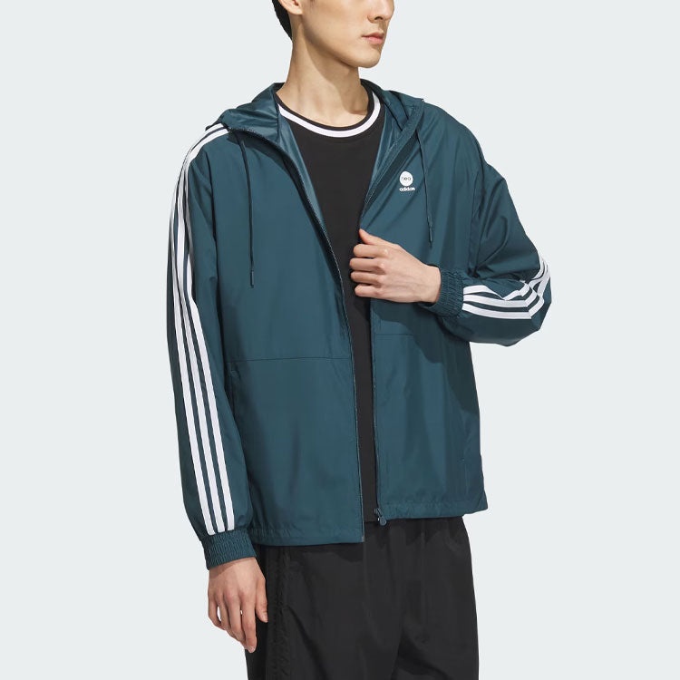 adidas Neo Essentials Windbreaker Jackets 'Teal' IK5048 - 4