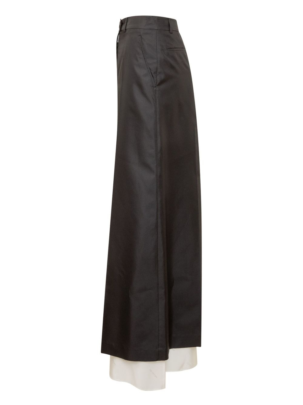 double-layered maxi skirt - 3