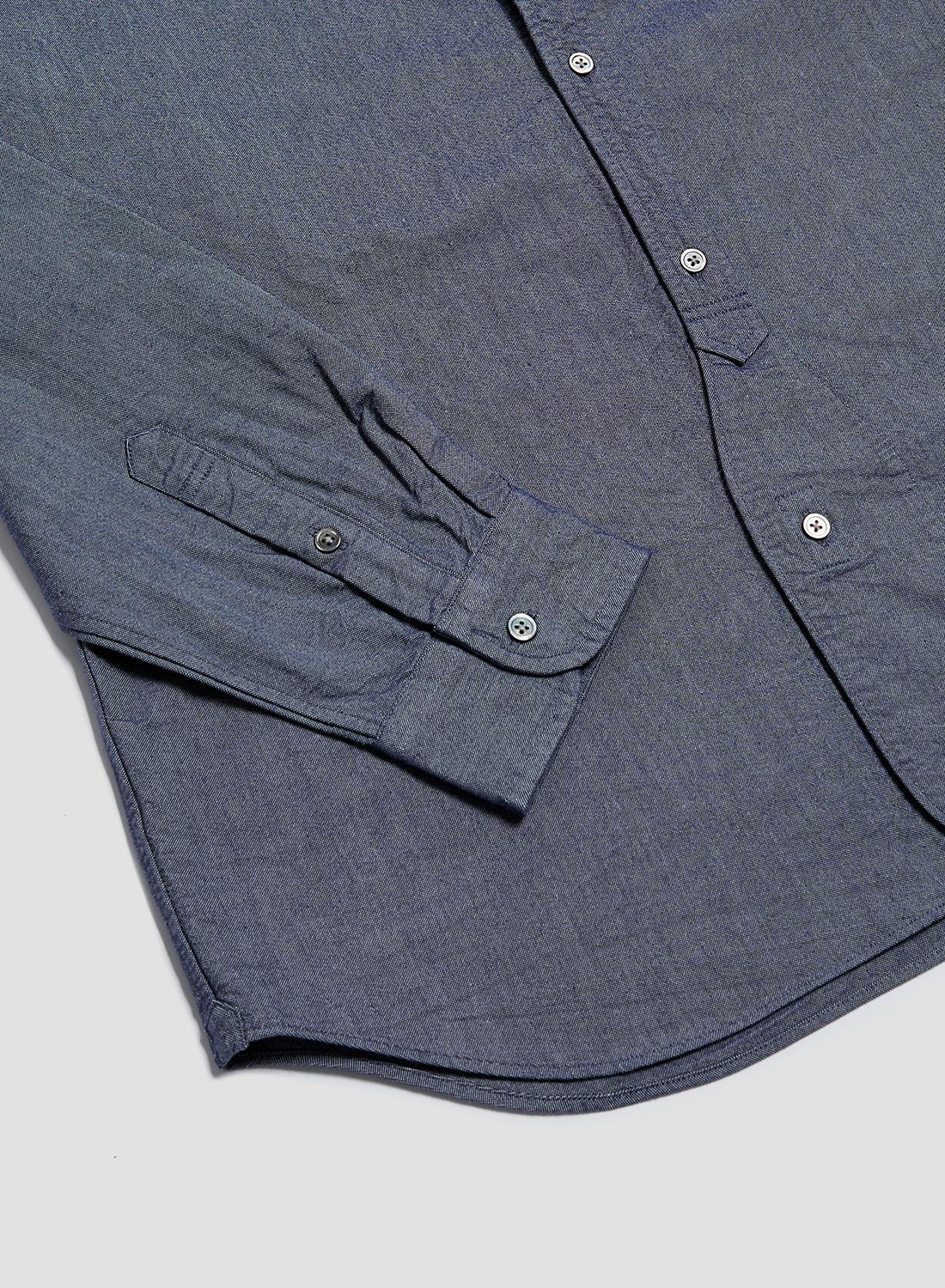 British Officers Shirt in Navy - 9