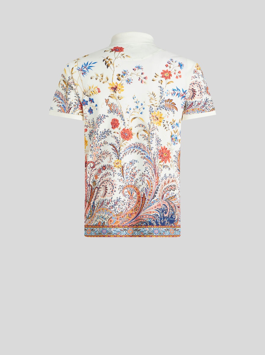 FLORAL PAISLEY POLO SHIRT - 5