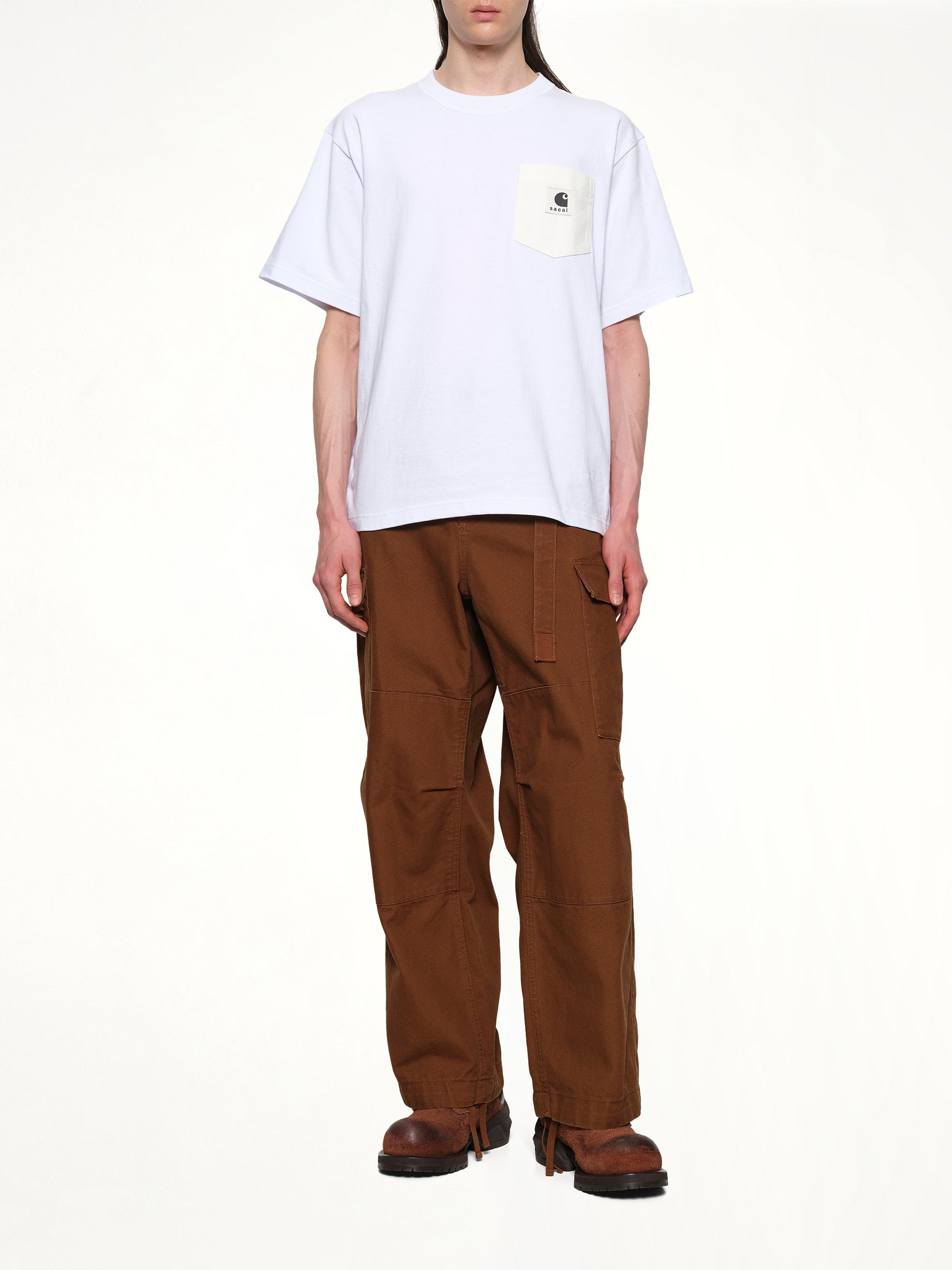 Carhartt WIP Cotton Jersey T-Shirt in White - 4