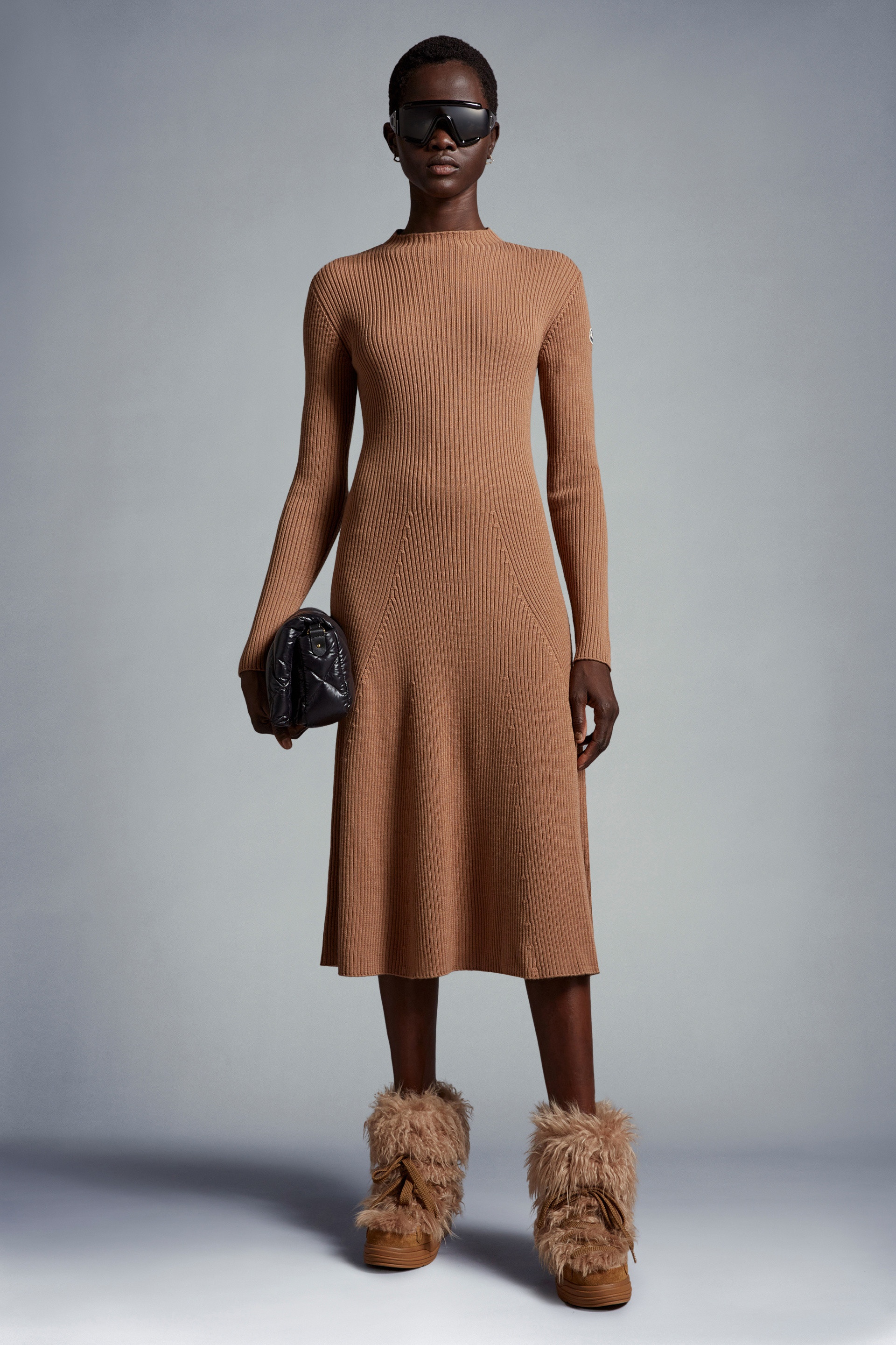 Knit Wool Midi Dress - 2