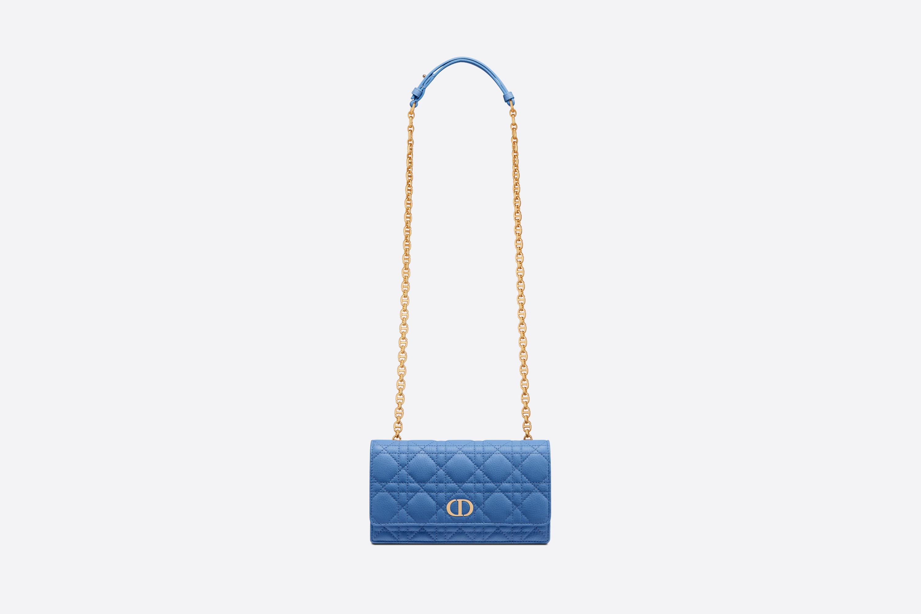 Dior Caro Belt Pouch with Chain - 4