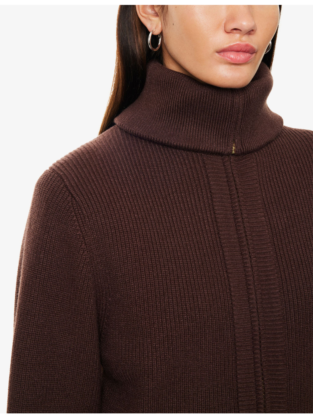 Enrico High-Neck Knitted Jacket - 5