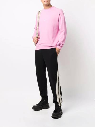 MSGM side-stripe cotton track pants outlook