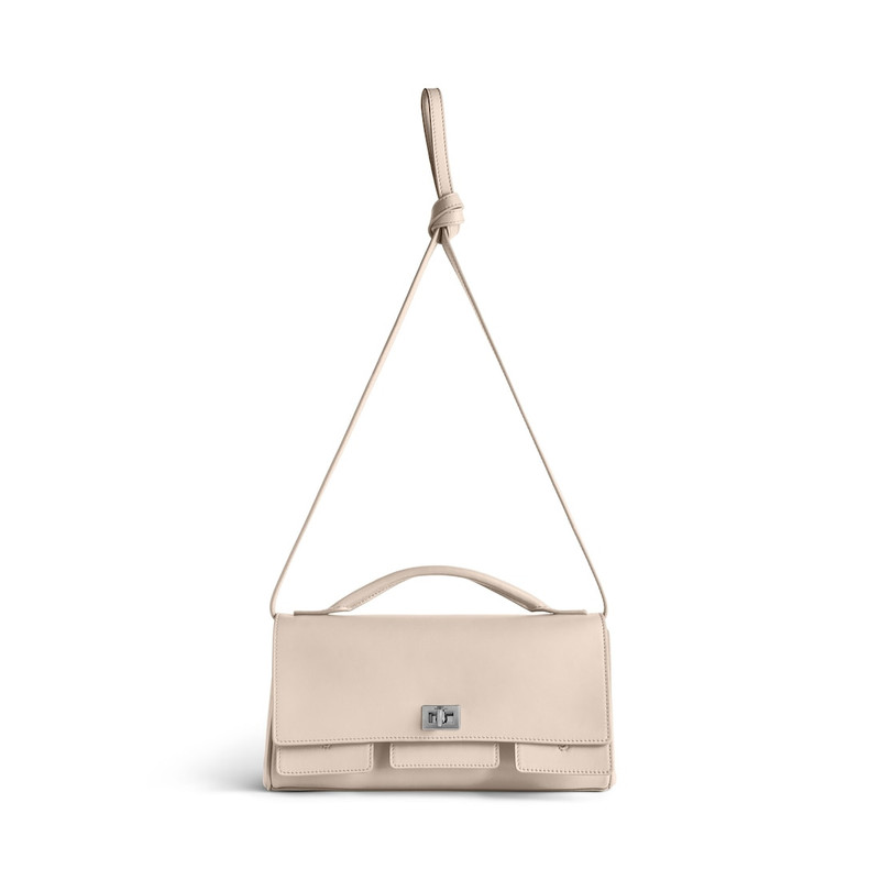 Women's Bel Air Small Clutch On Strap in Almond 4