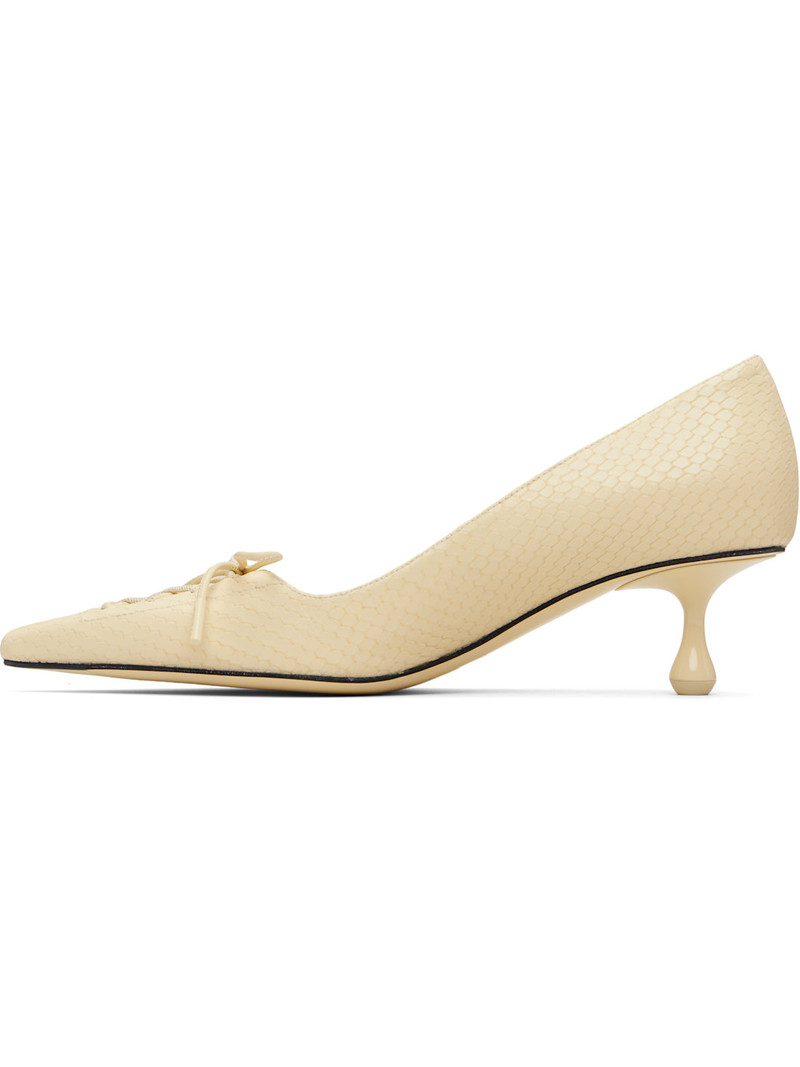 JIMMY CHOO Off-White Scarlett 50 Heels outlook