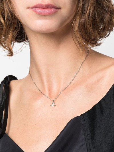 Vivienne Westwood pearl-logo pendant necklace outlook