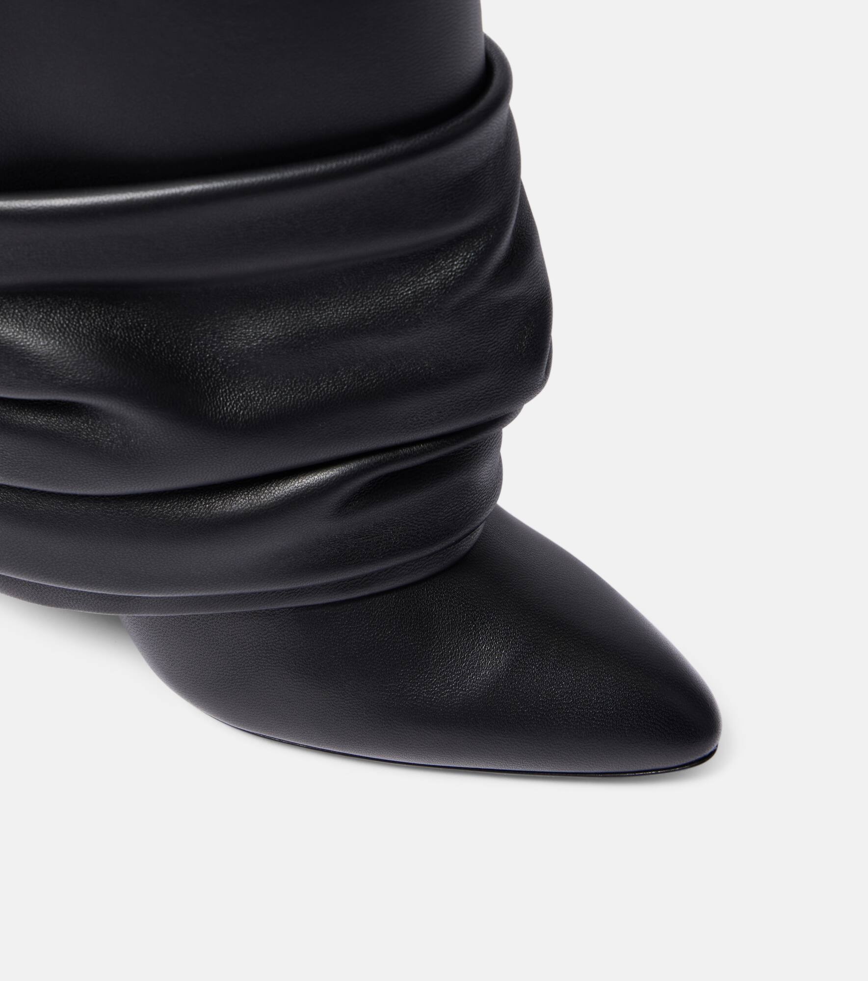 Shark Lock Stiletto leather knee-high boots - 5