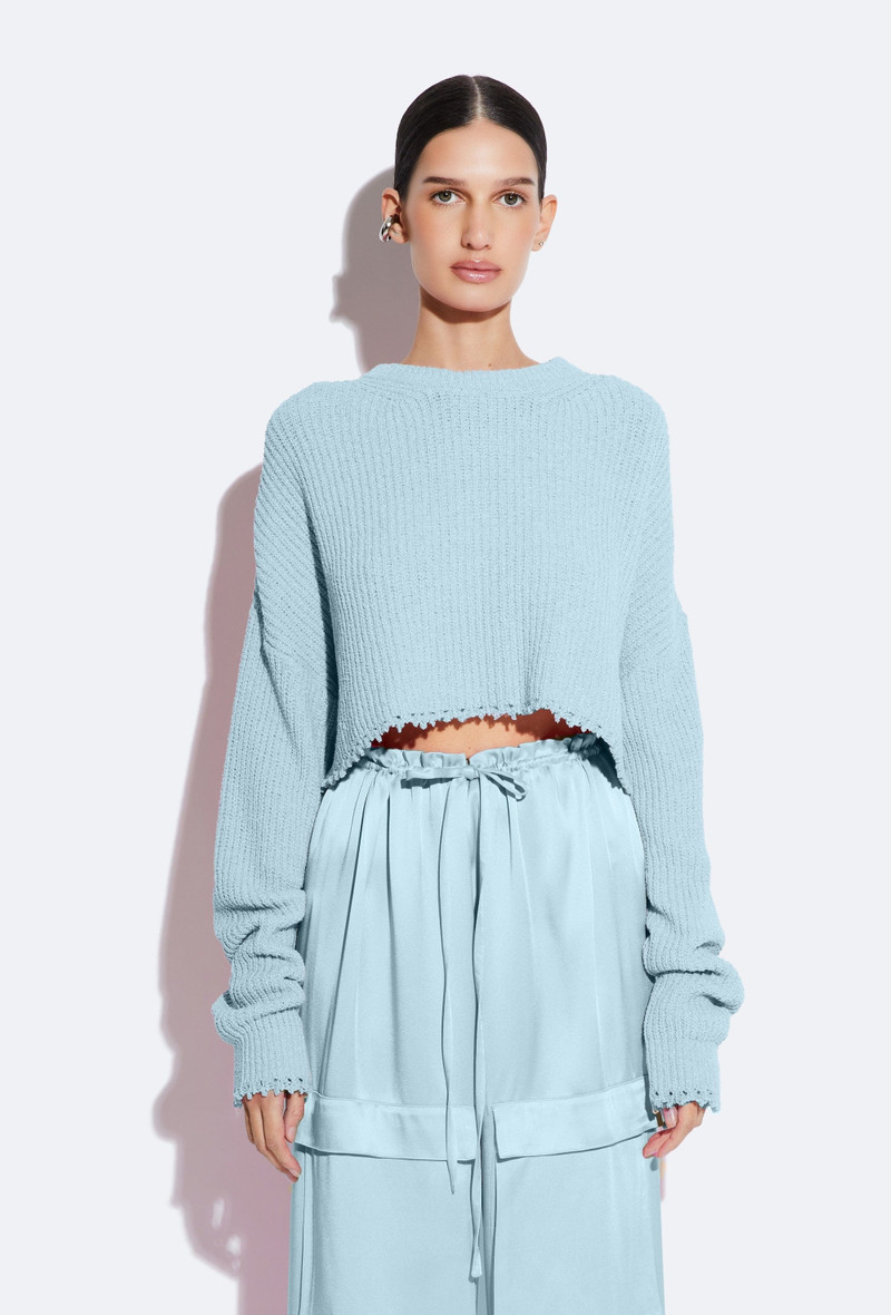 LAPOINTE Textured Cotton Sweater outlook