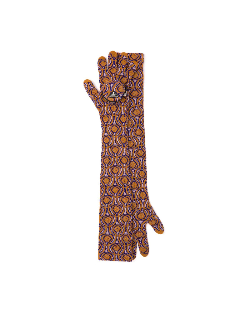 Superfine wool jacquard gloves 1