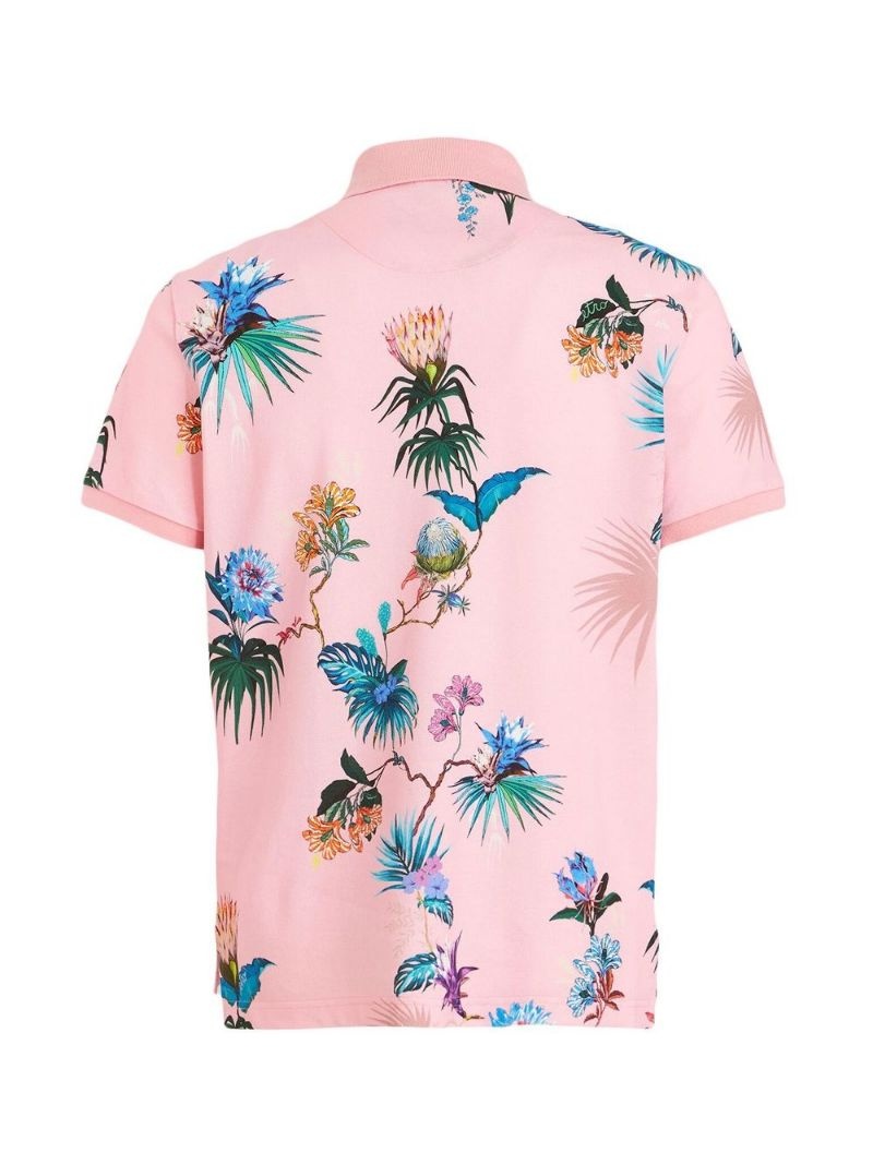 floral-print polo shirt - 5