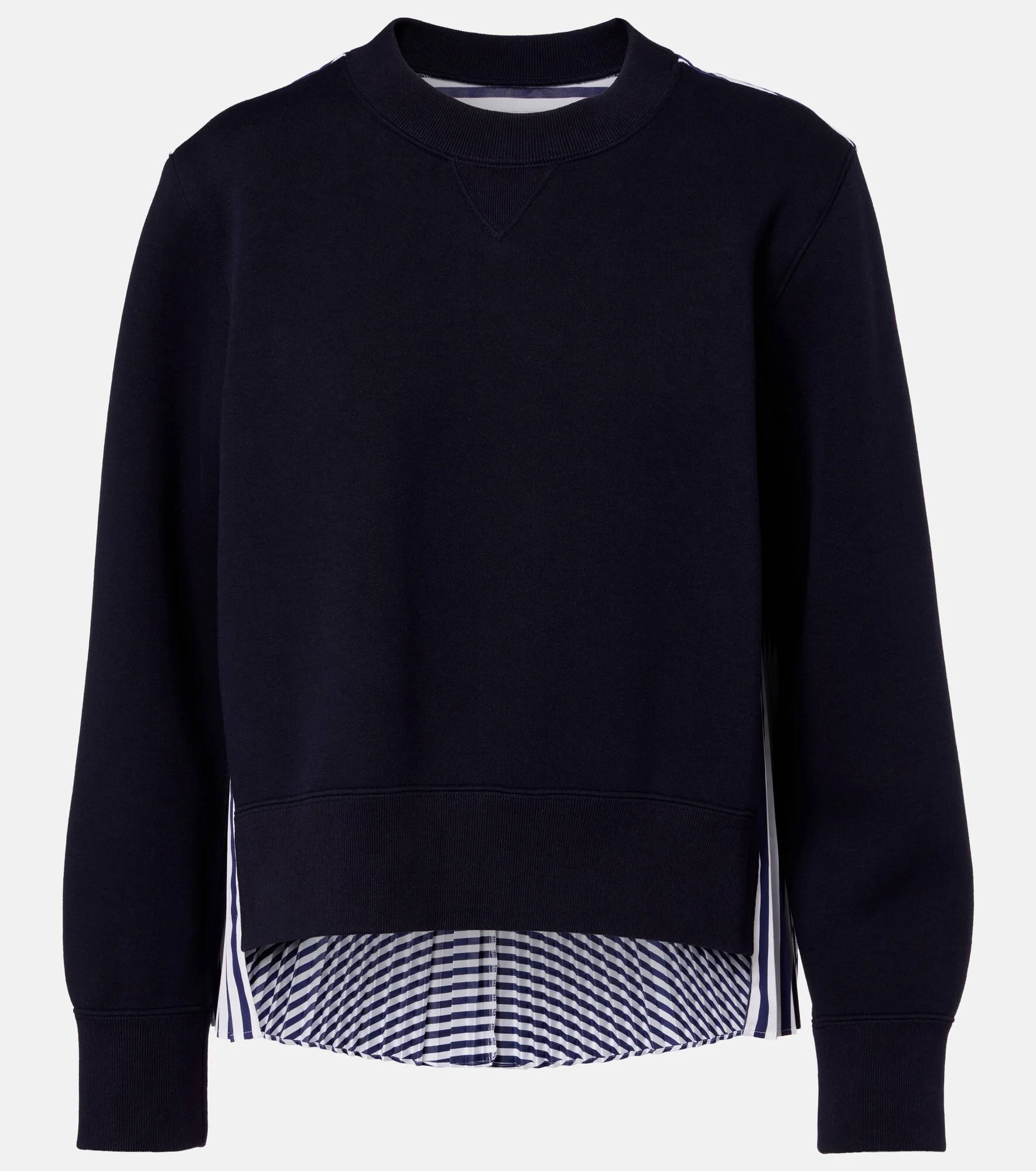 Striped cotton-blend sweatshirt - 1