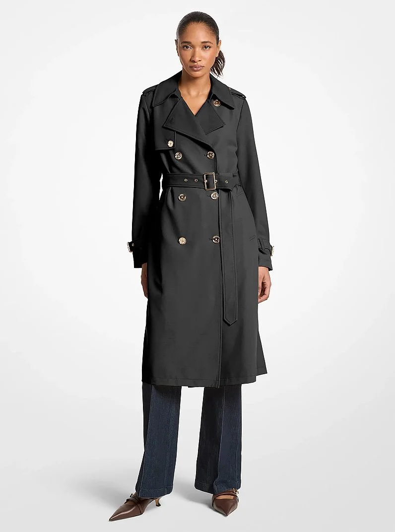 Drapey Trench Coat - 1