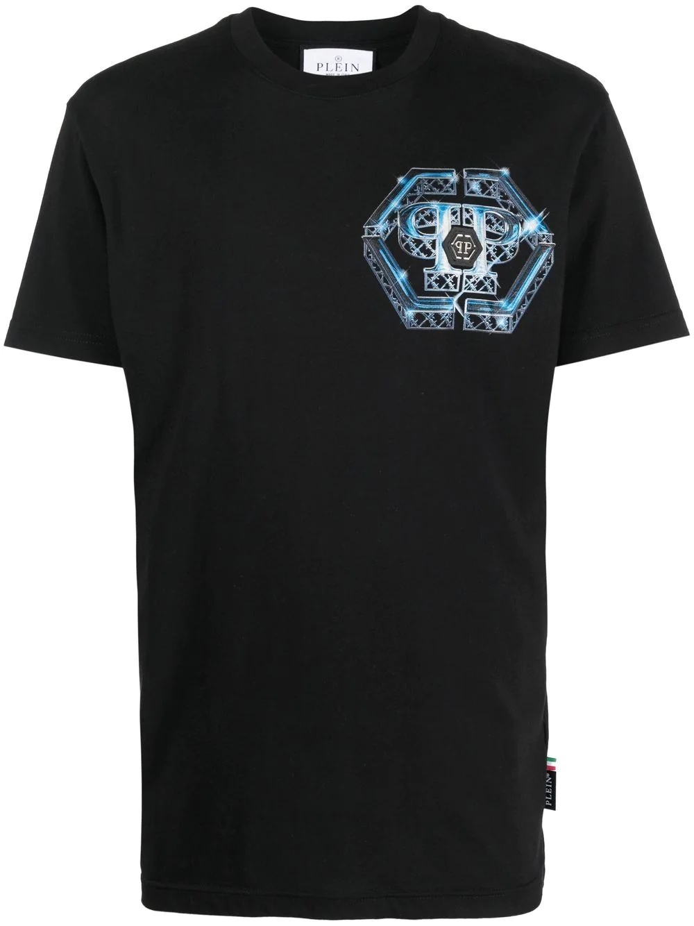 Hexagon logo-print T-shirt - 1