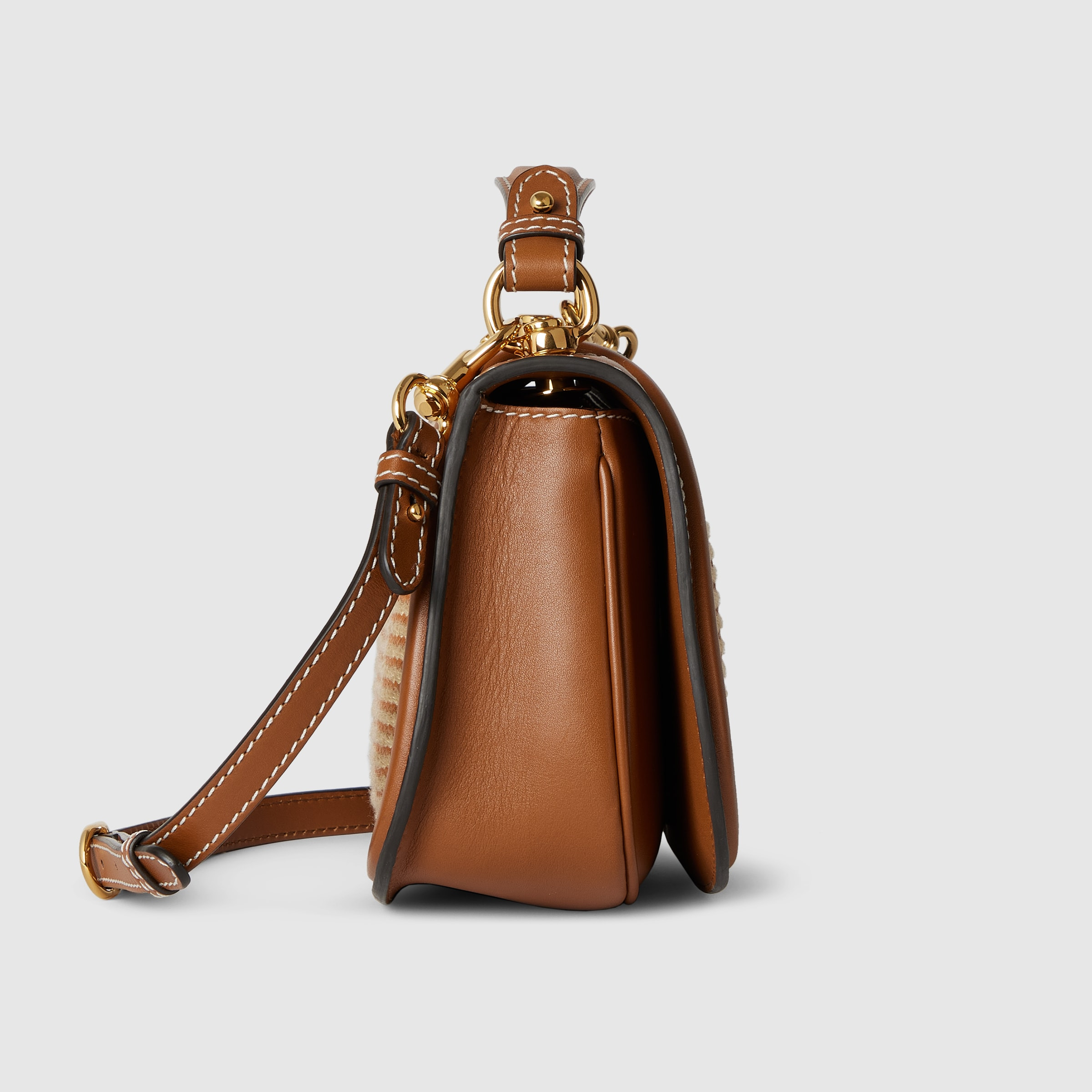 Gucci Blondie woven medium top handle bag - 7