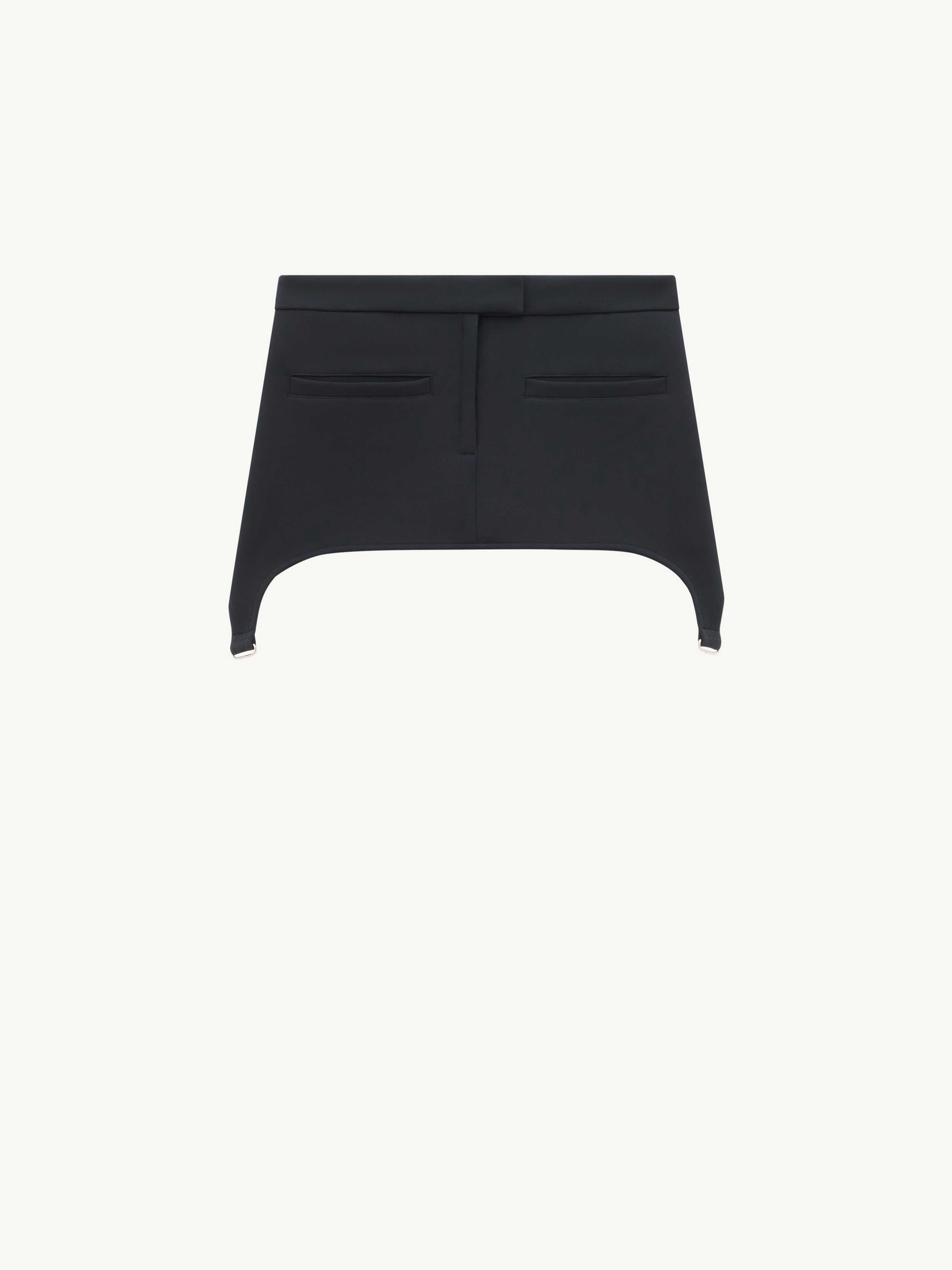TWILL SUSPENDERS MINI SKIRT - 1