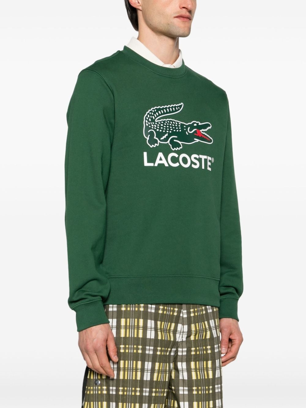 logo-print cotton sweatshirt - 3